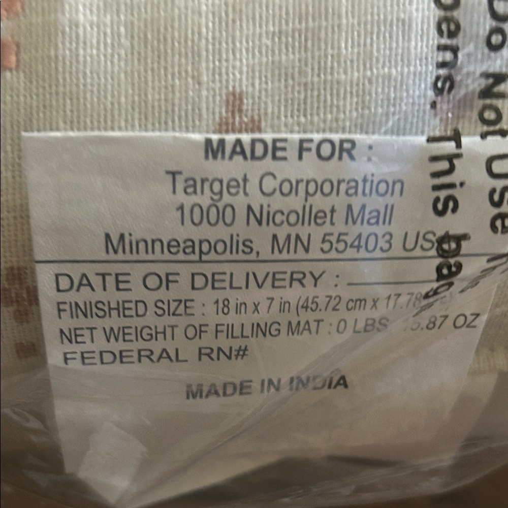 Studio McGee 18” x 7” Geo Pattern Accent Pillows in cream/peach - Picture 8 of 9